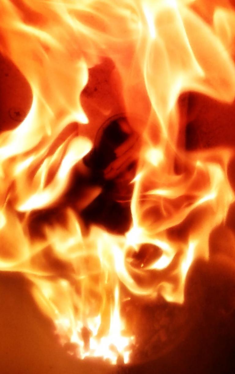 Zu sehen ist eine Holzpelletflamme