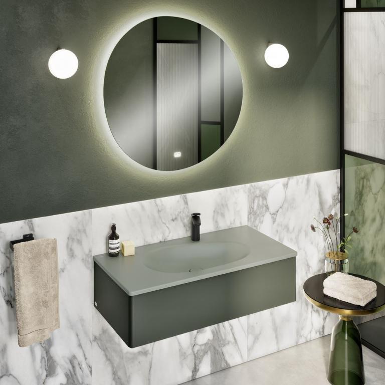Zu sehen sind Sanitärgegenstände aus der Antao Serie der Fa. Villeroy & Boch
